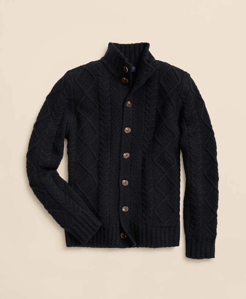 Merino Aran Cable Cardigan, image 5