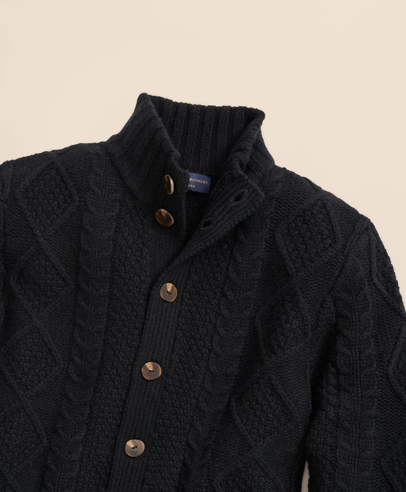 Merino Aran Cable Cardigan, image 6
