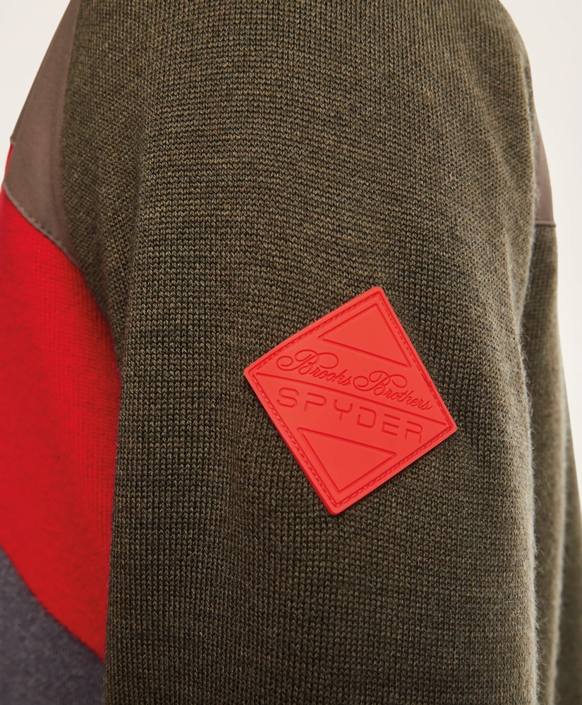 Brooks Brothers x SPYDER Color-Block Ski Full Zip Cardigan Sweater, image 5
