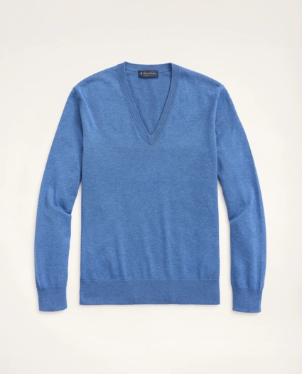 Supima® Cotton V-Neck Sweater, image 1