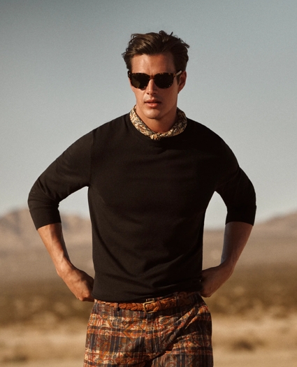 Supima® Cotton Crewneck Sweater, image 2