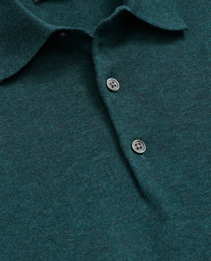 Supima® Cotton Short-Sleeve Polo Sweater, image 2
