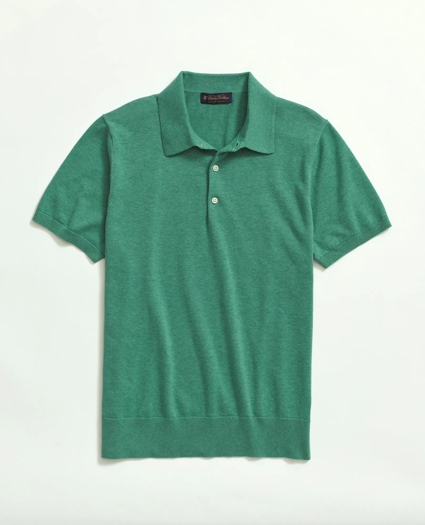 Supima® Cotton Short-Sleeve Polo Sweater, image 1