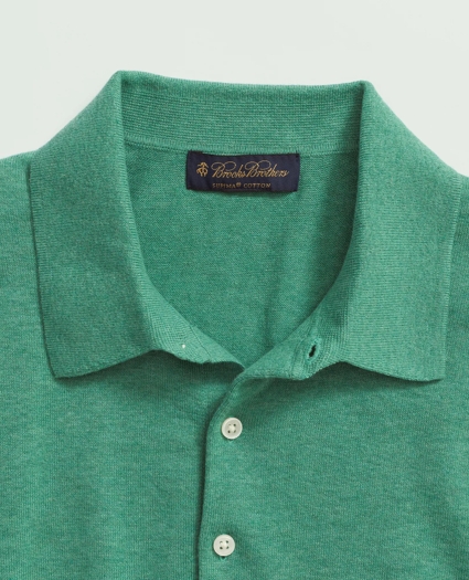 Supima® Cotton Short-Sleeve Polo Sweater, image 2