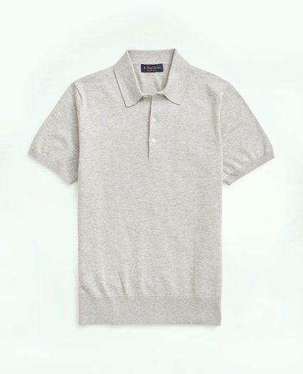 Supima® Cotton Short-Sleeve Polo Sweater, image 1