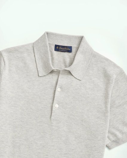 Supima® Cotton Short-Sleeve Polo Sweater, image 2