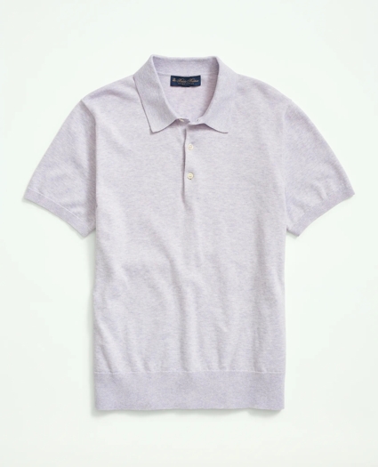 Supima® Cotton Short-Sleeve Polo Sweater, image 1