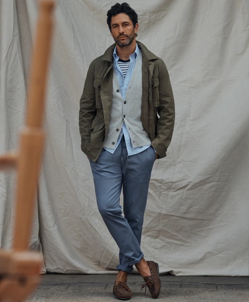 Supima® Cotton Button-Front Cardigan, image 3