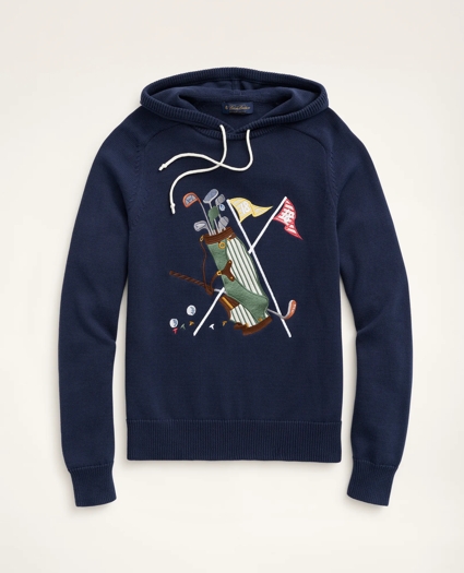 Supima® Cotton Embroidered Golf Hoodie, image 1