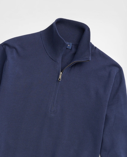 Supima® Cotton Half-Zip Sweater, image 2