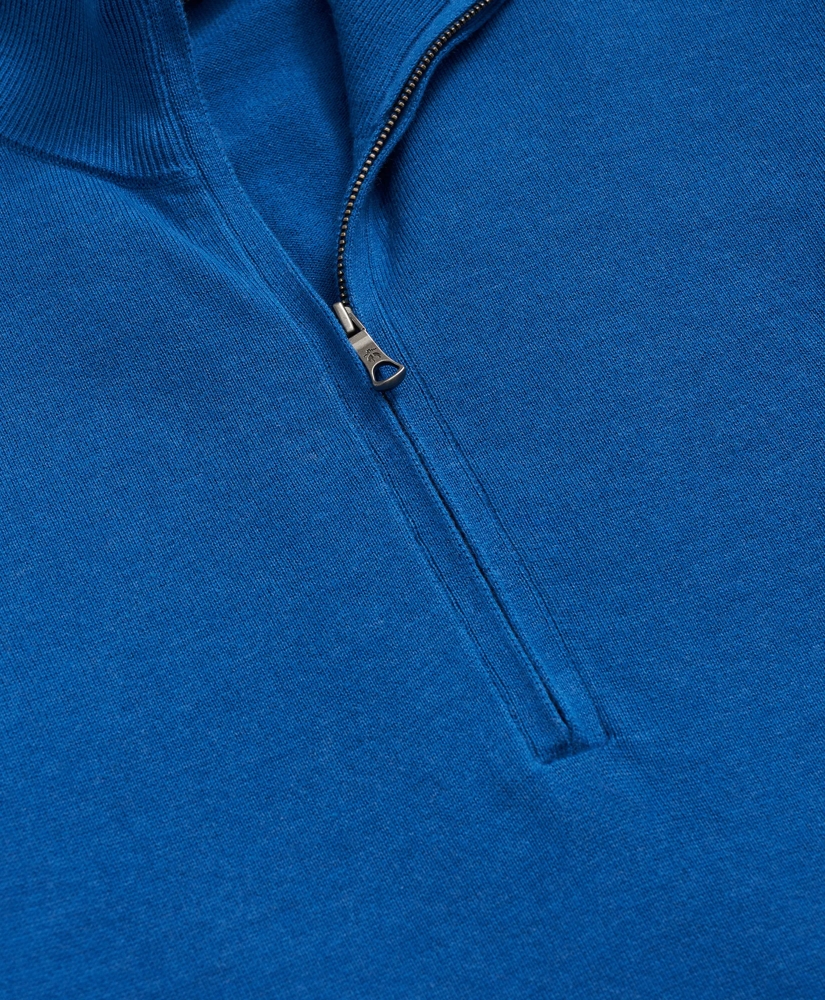 ◆SATUR◆ Button-up sailor half-knit zip-up light blue SA243 THE BUTTER STRIPE HALF ZIP - IS12417HZ – FullturnDirect