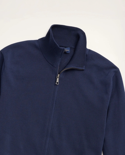 Supima® Cotton Full-Zip Sweater, image 2