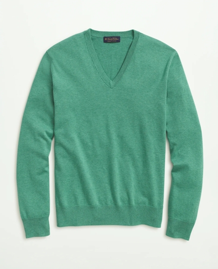 Supima® Cotton V-Neck Sweater, image 1