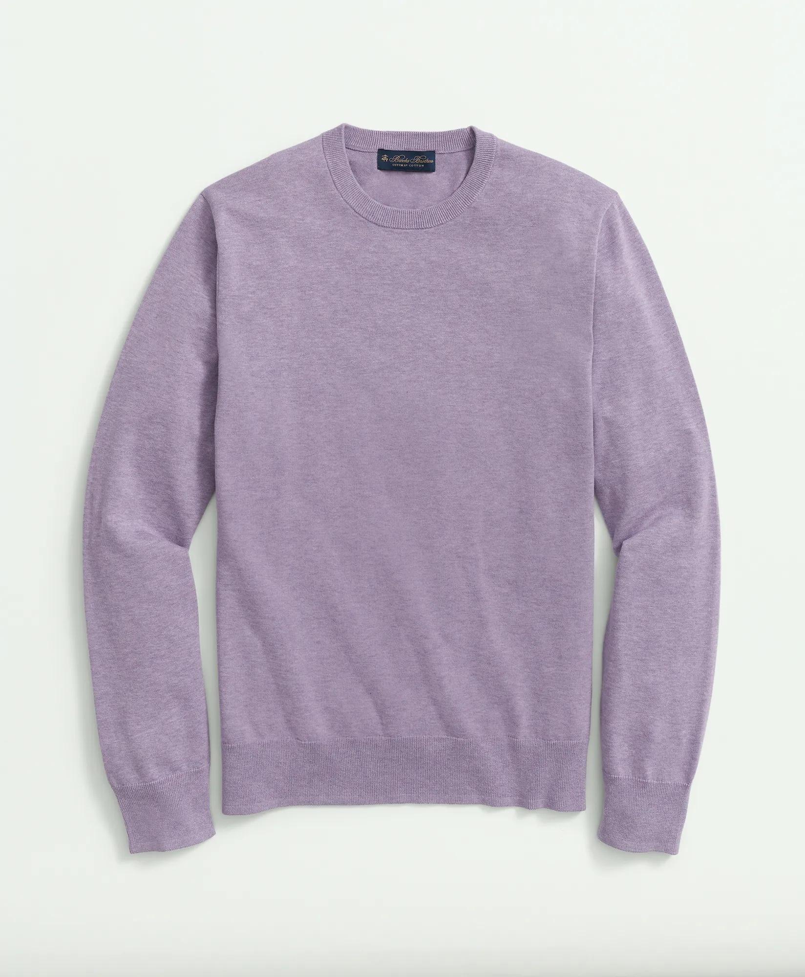 Supima® Cotton Crewneck Sweater, image 1
