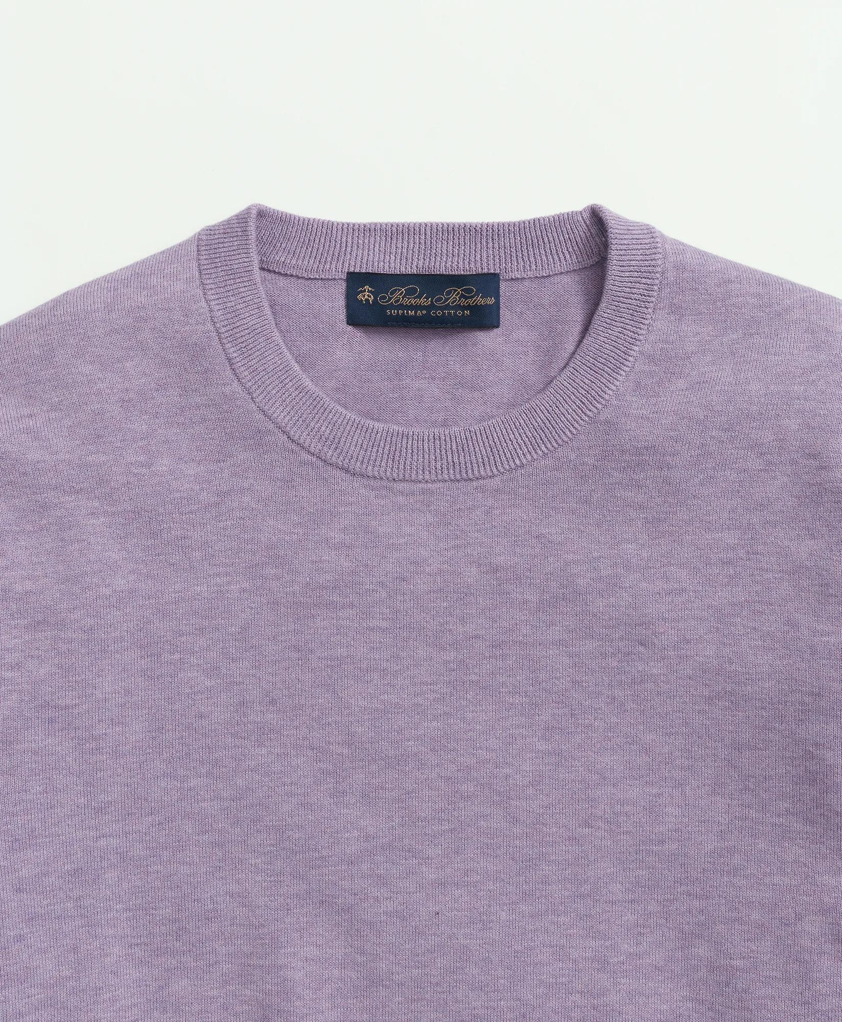 Supima® Cotton Crewneck Sweater, image 2
