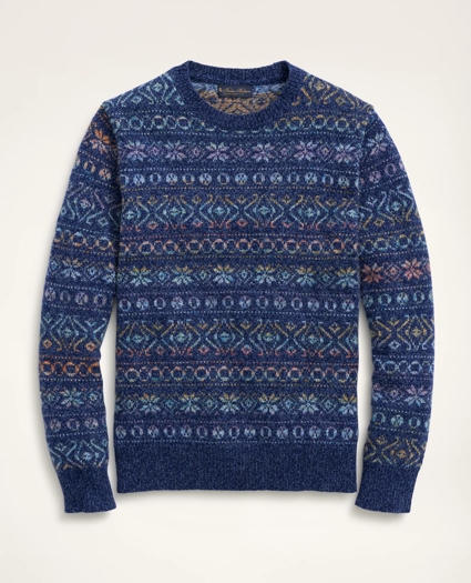 Merino Wool Space-Dyed Fair Isle Sweater, image 1