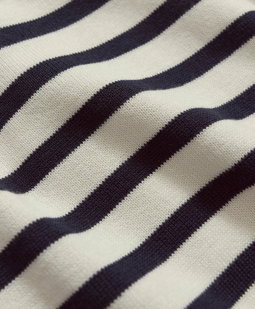 Supima® Cotton Mariner Stripe Polo Sweater, image 3