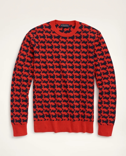 Men's Lunar New Year Rabbit Intarsia Cotton Cashmere Sweater, image 1