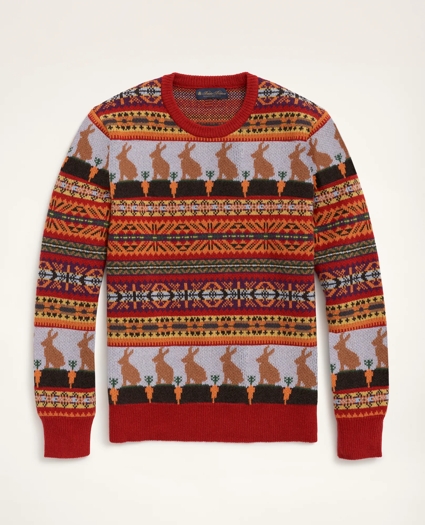 Men's Lunar New Year Wool Blend Fair Isle Sweater, image 1