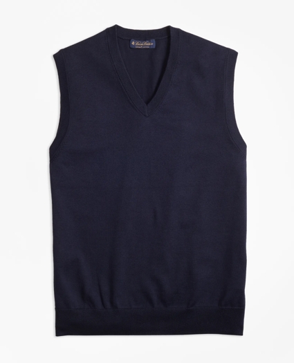 Supima® Cotton Sweater Vest, image 1