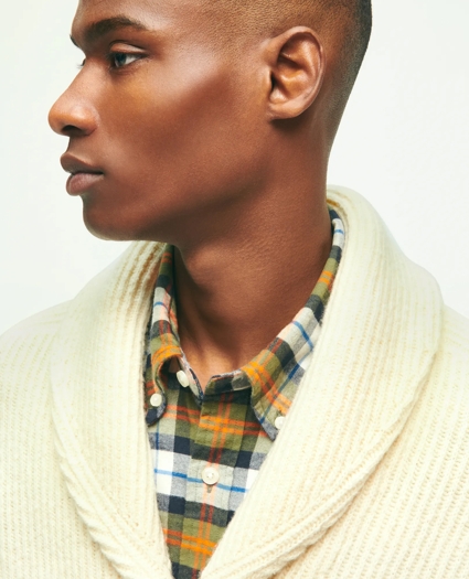 Merino Donegal Wool Shawl Collar  Cardigan, image 4