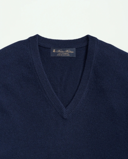 3-Ply Cashmere V-Neck Sweater, image 2