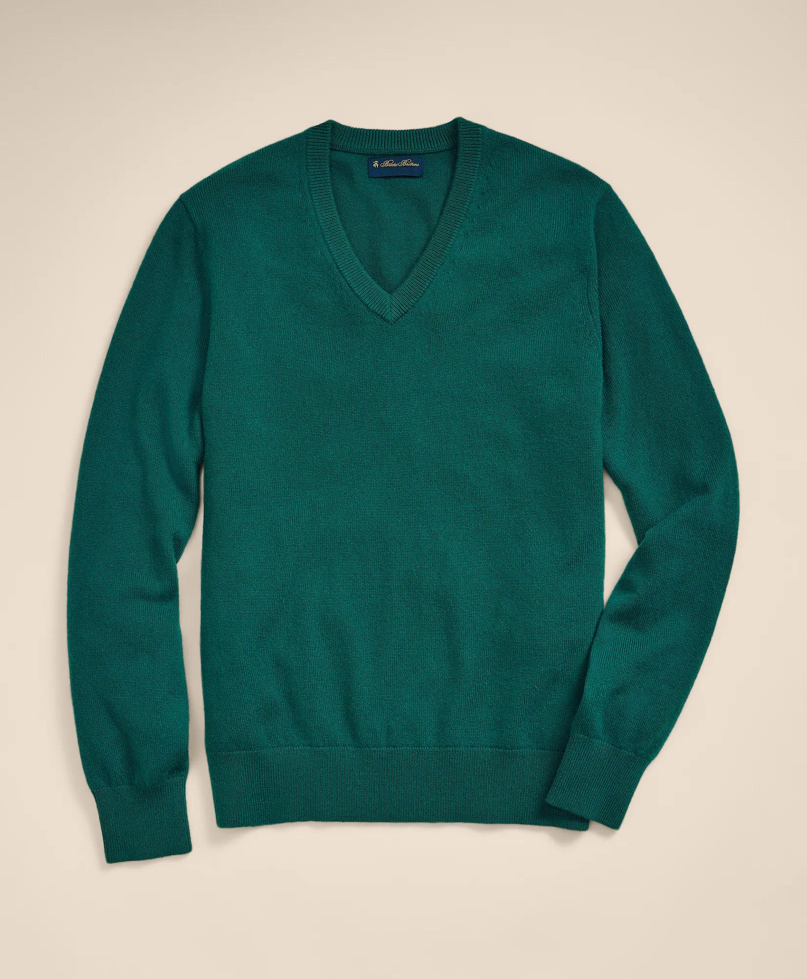 3-Ply Cashmere V-Neck Sweater, image 1