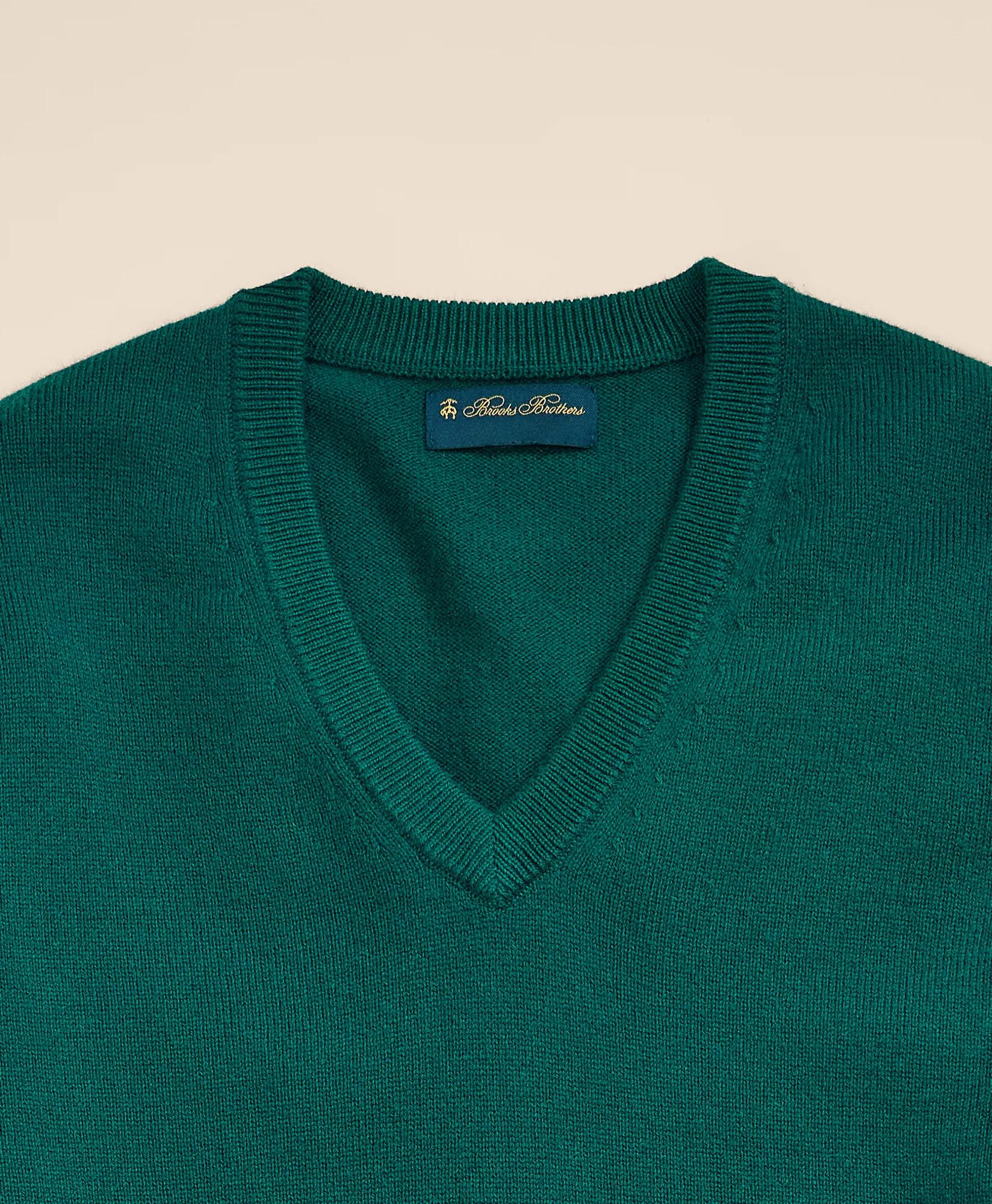 3-Ply Cashmere V-Neck Sweater, image 2