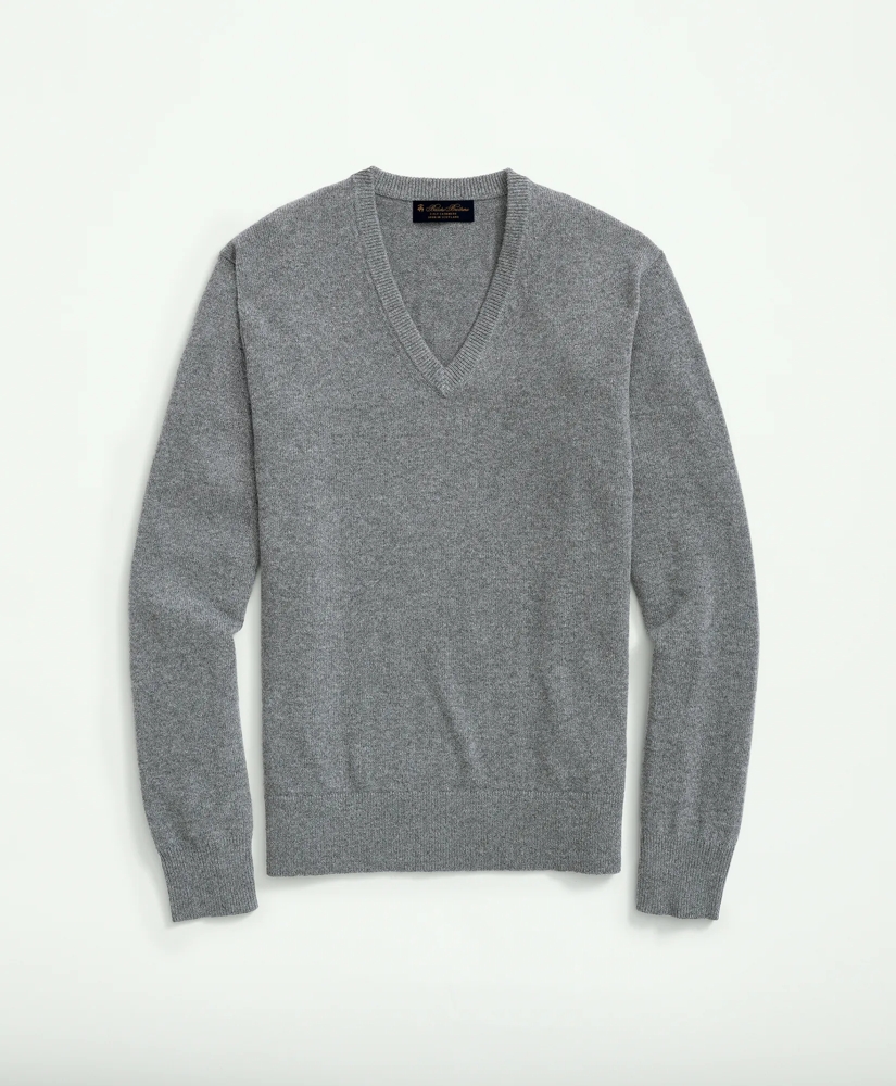 3-Ply Cashmere V-Neck Sweater, image 3