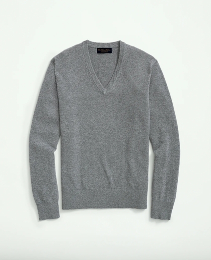 3-Ply Cashmere V-Neck Sweater, image 3