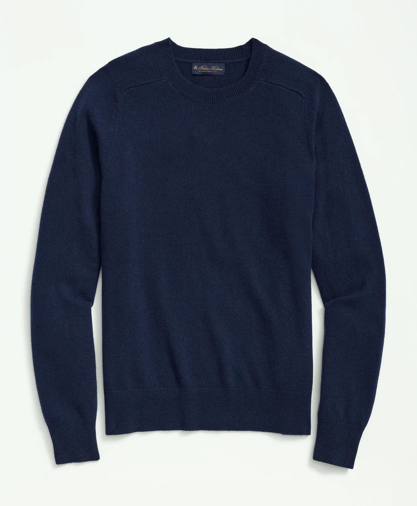 3-Ply Cashmere Crewneck Saddle Shoulder Sweater