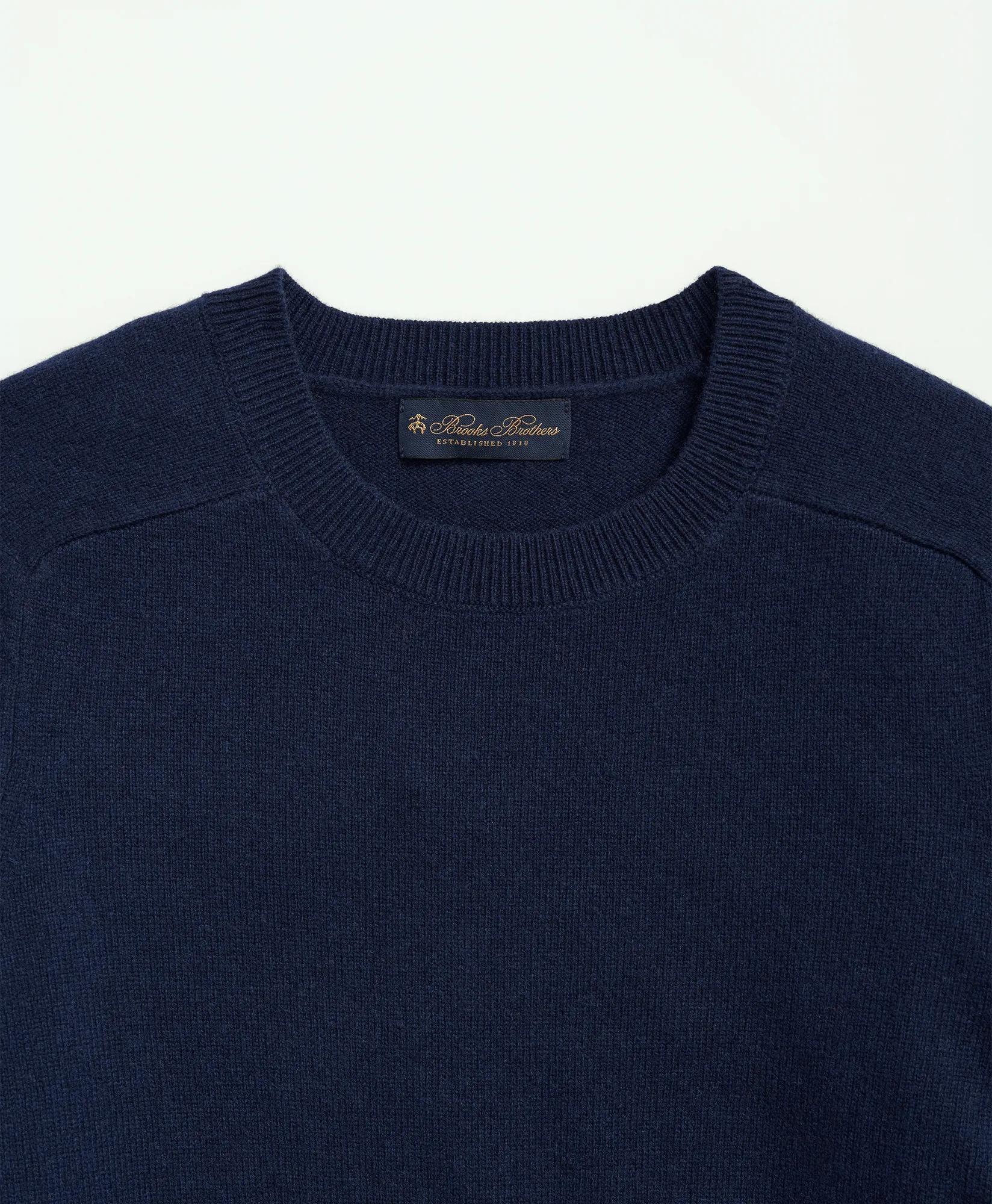 3-Ply Cashmere Crewneck Saddle Shoulder Sweater