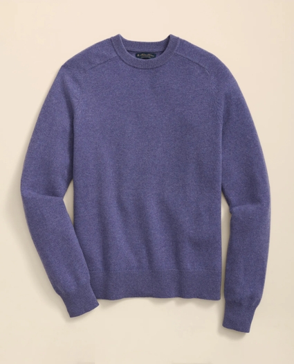 3-Ply Cashmere Crewneck Saddle Shoulder Sweater, image 1