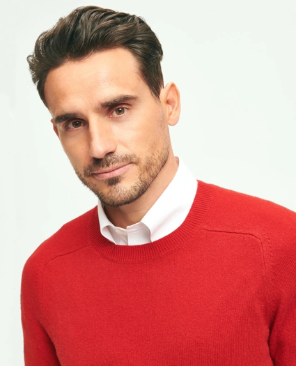 3-Ply Cashmere Crewneck Saddle Shoulder Sweater, image 4