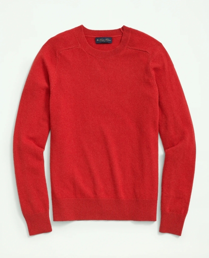 3-Ply Cashmere Crewneck Saddle Shoulder Sweater, image 5