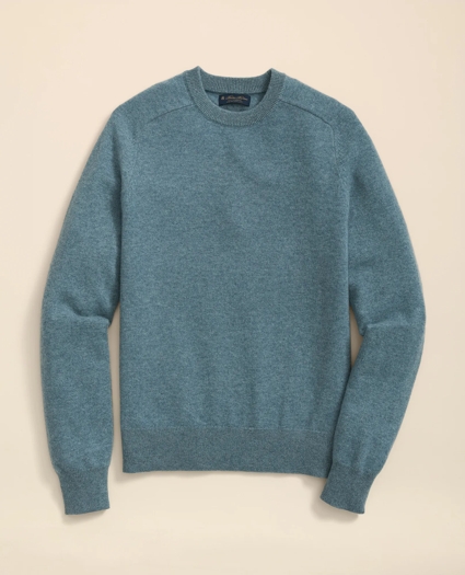 3-Ply Cashmere Crewneck Saddle Shoulder Sweater, image 1