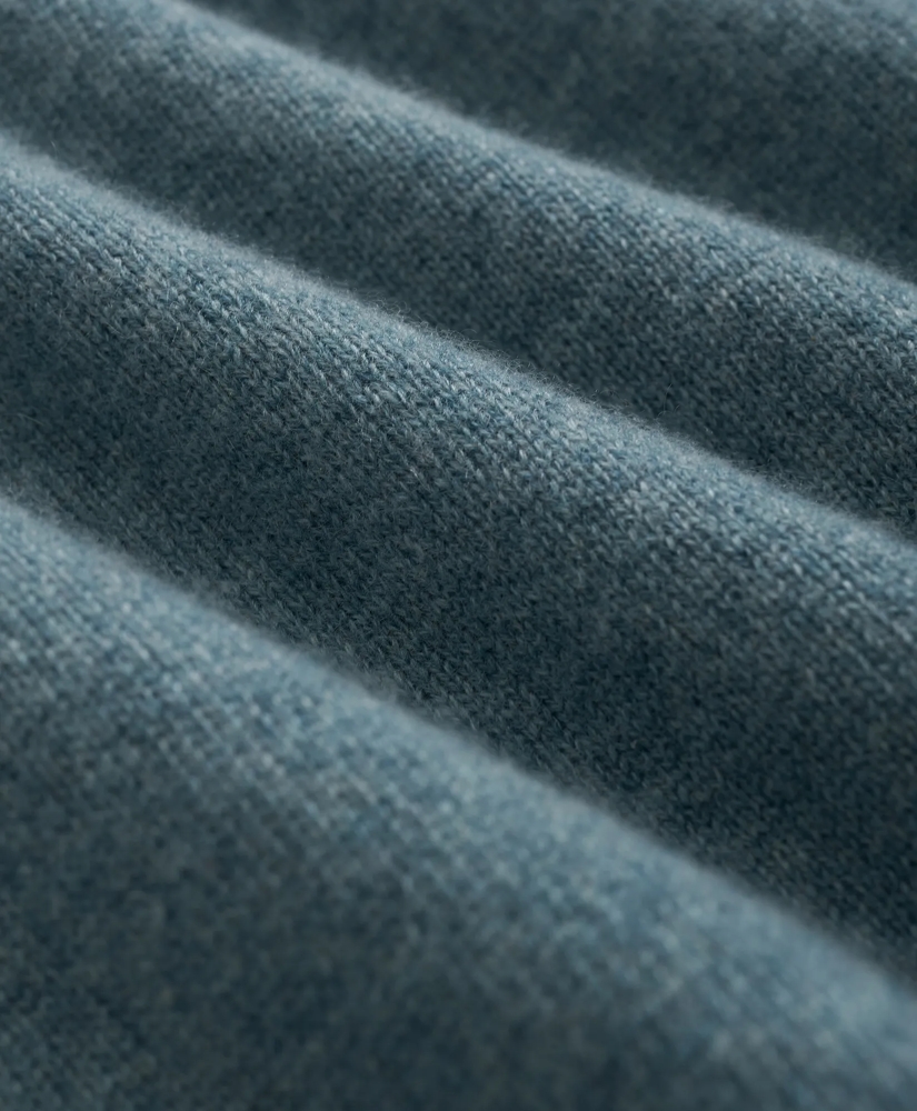 3-Ply Cashmere Crewneck Saddle Shoulder Sweater, image 3
