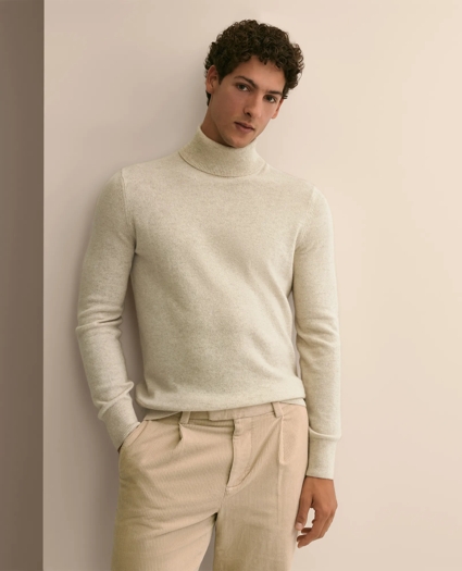 3-Ply Cashmere Turtleneck Sweater, image 1