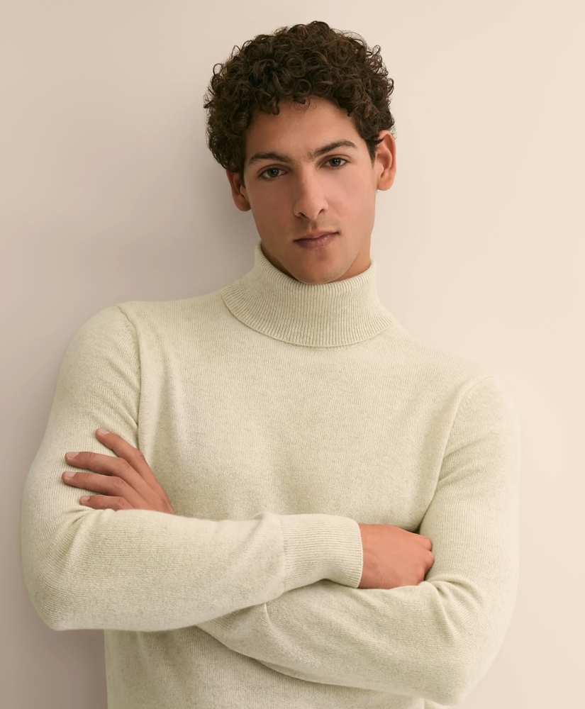 3-Ply Cashmere Turtleneck Sweater, image 3