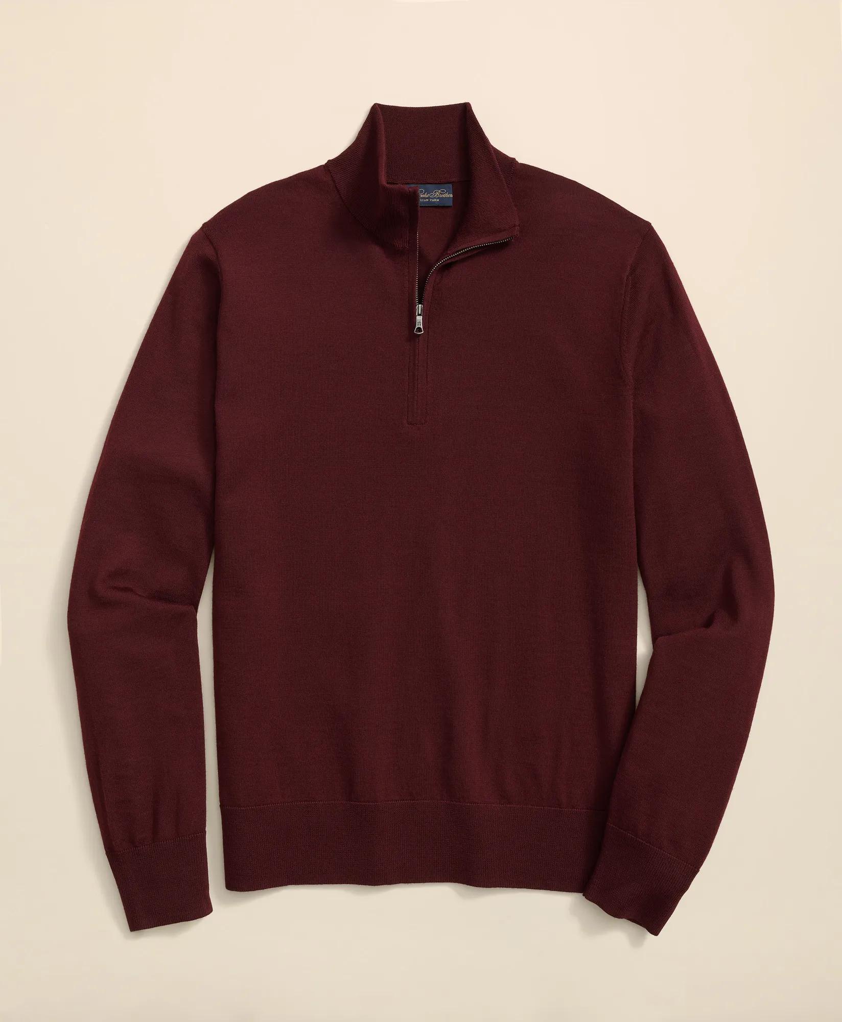 Ultimate Merino Wool Quarter-Zip Sweater, image 1