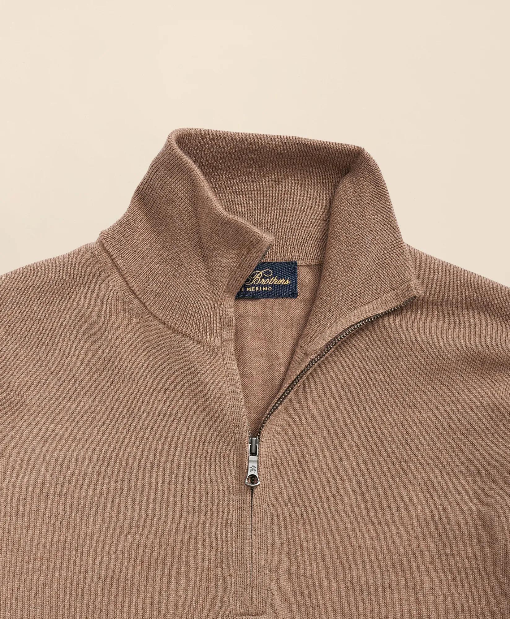 Ultimate Merino Wool Quarter-Zip Sweater, image 2