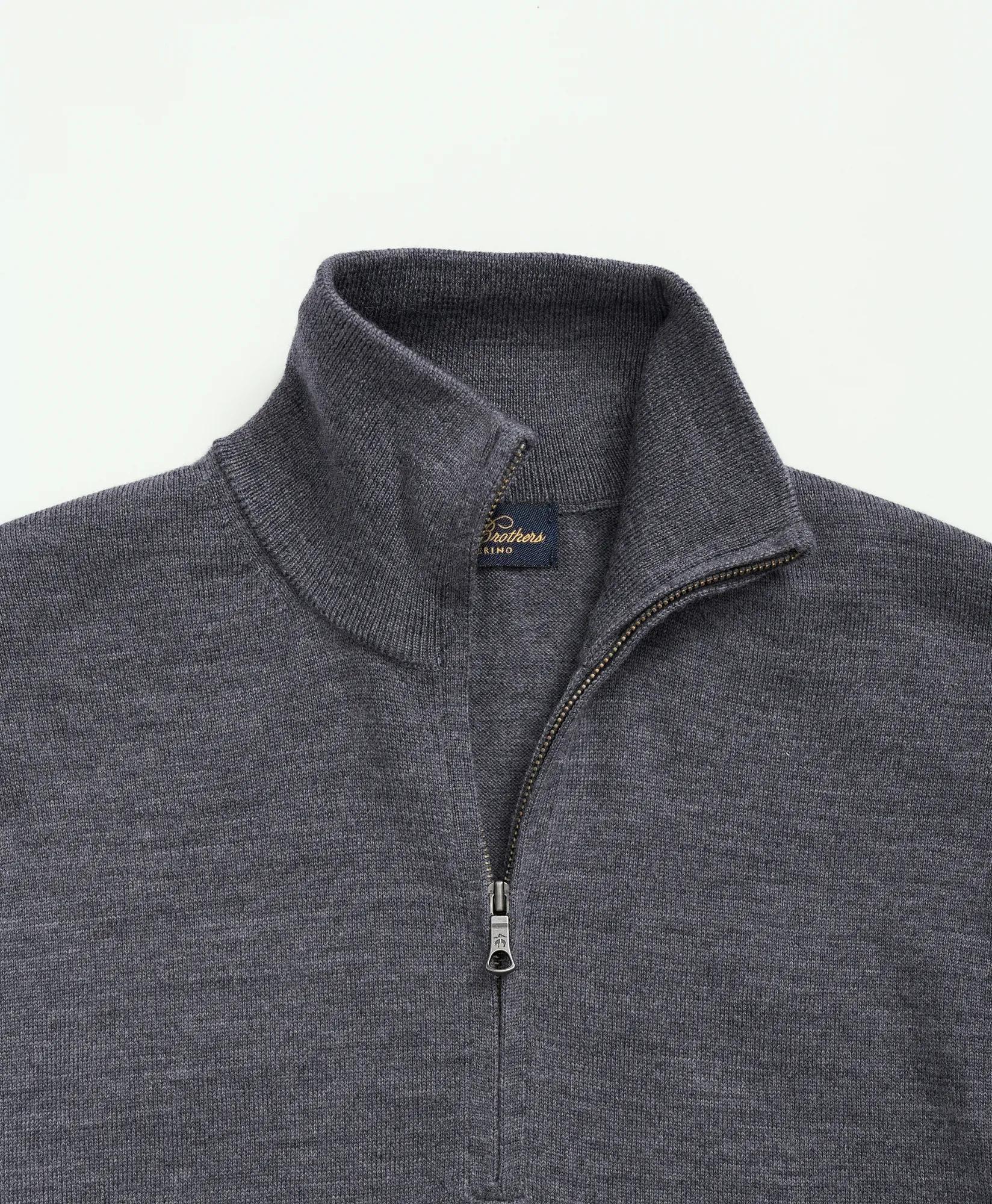 Ultimate Merino Wool Quarter-Zip Sweater, image 2