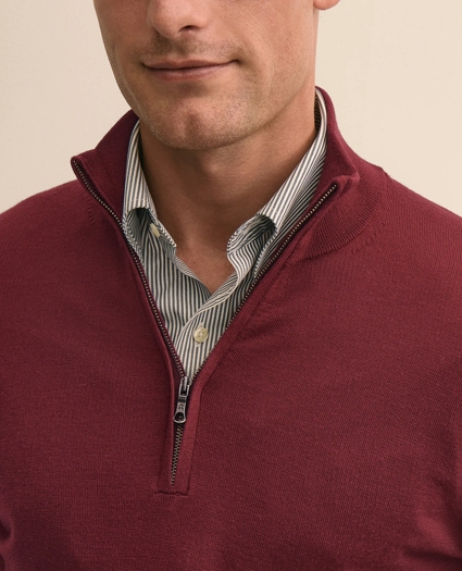 Ultimate Merino Wool Quarter-Zip Sweater, image 2
