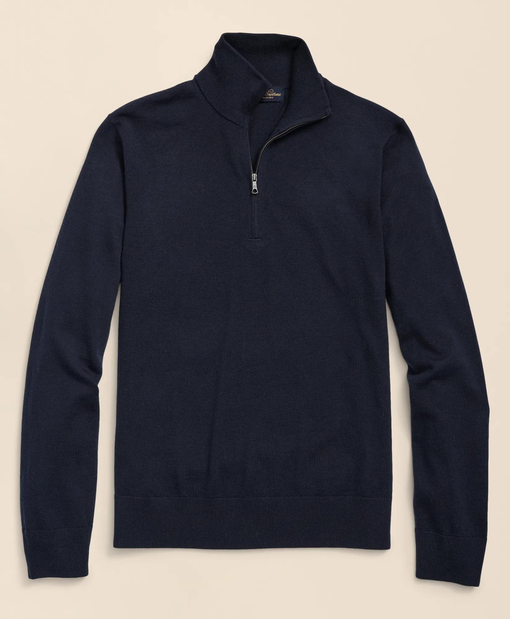 Ultimate Merino Wool Quarter-Zip Sweater, image 1