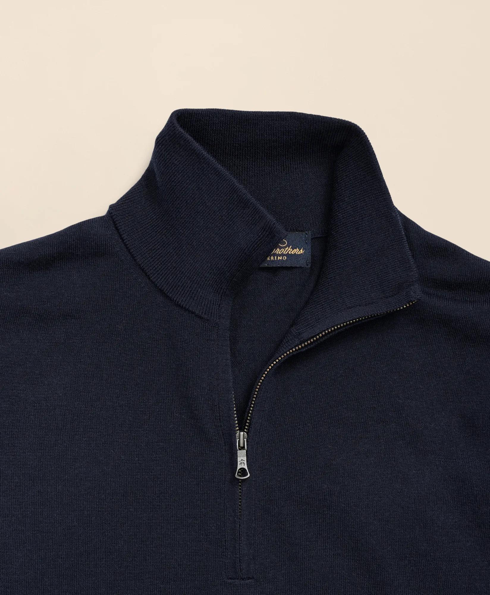 Ultimate Merino Wool Quarter-Zip Sweater, image 2