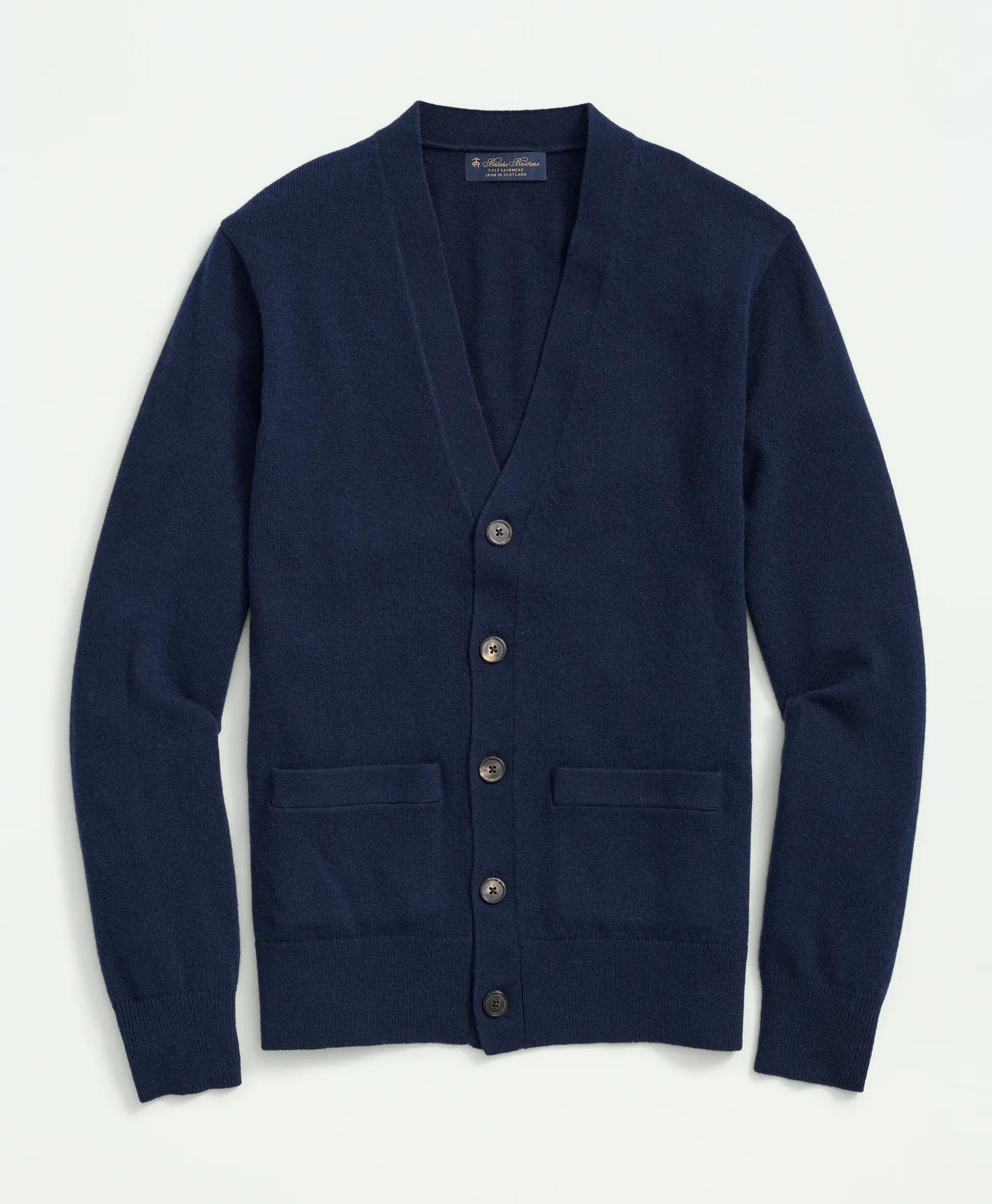 3-Ply Cashmere Cardigan Sweater, image 1