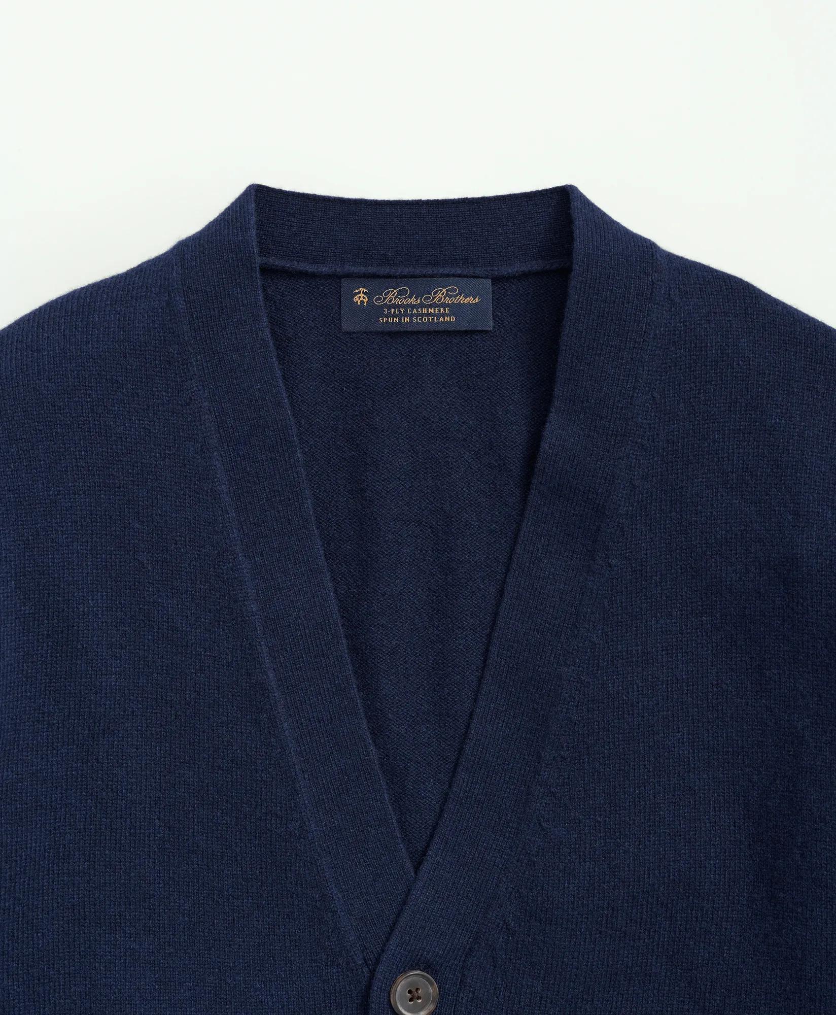 3-Ply Cashmere Cardigan Sweater, image 2