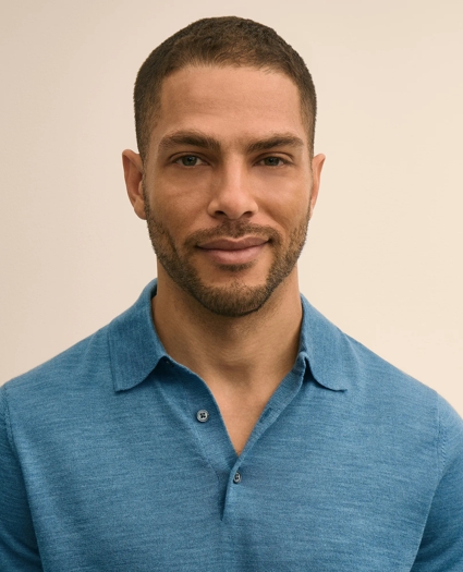 Ultimate Merino Wool Polo Sweater, image 2