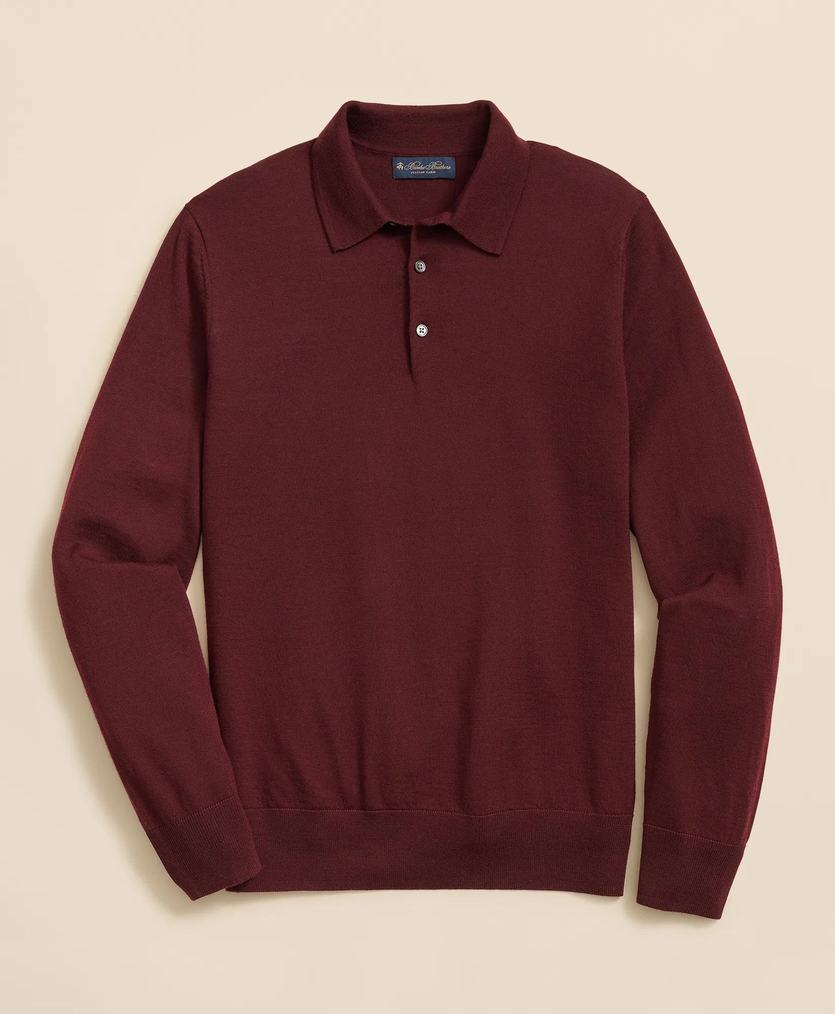 Ultimate Merino Wool Polo Sweater, image 1