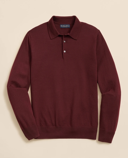 Ultimate Merino Wool Polo Sweater, image 1